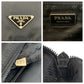PRADA Shoulder Bag Nylon Black SilverMetal Test Triangle With logo