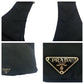 PRADA Shoulder Bag Nylon Black Silver Metal Shoulder Bag pochette Test Triangle With logo Women Used Authentic