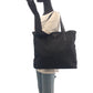 PRADA Tote Bag Nylon, Leather Black SilverMetal Tote Bag Shoulder Bag Test Triangle With logo Women Used Authentic
