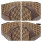 GUCCI Shoulder Bag 001 4204 GG canvas Brown Gold Metal Hobo