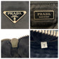 PRADA Shoulder Bag Nylon, Leather Black SilverMetal Shoulder Bag pochette Test Triangle With logo Women Used Authentic