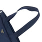 PRADA Tote Bag 31 Nylon Navy SilverMetal Tote Bag Shoulder Bag Test Triangle With logo Women Used Authentic