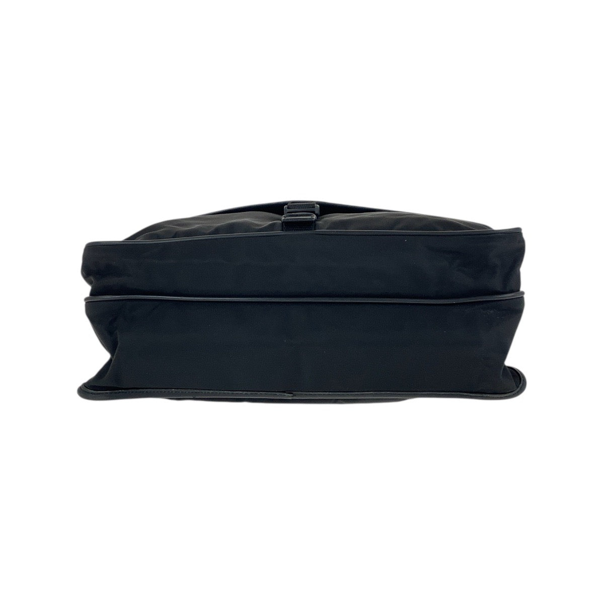 PRADA Shoulder Bag Nylon Black SilverMetal Test Triangle With logo