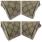 GUCCI Shoulder Bag 72 001 4071 GG Supreme canvas, leather Beige Brown Gold Metal Crossbody Shoulder Bag Old Gucci Shelly Line Women Used Authentic