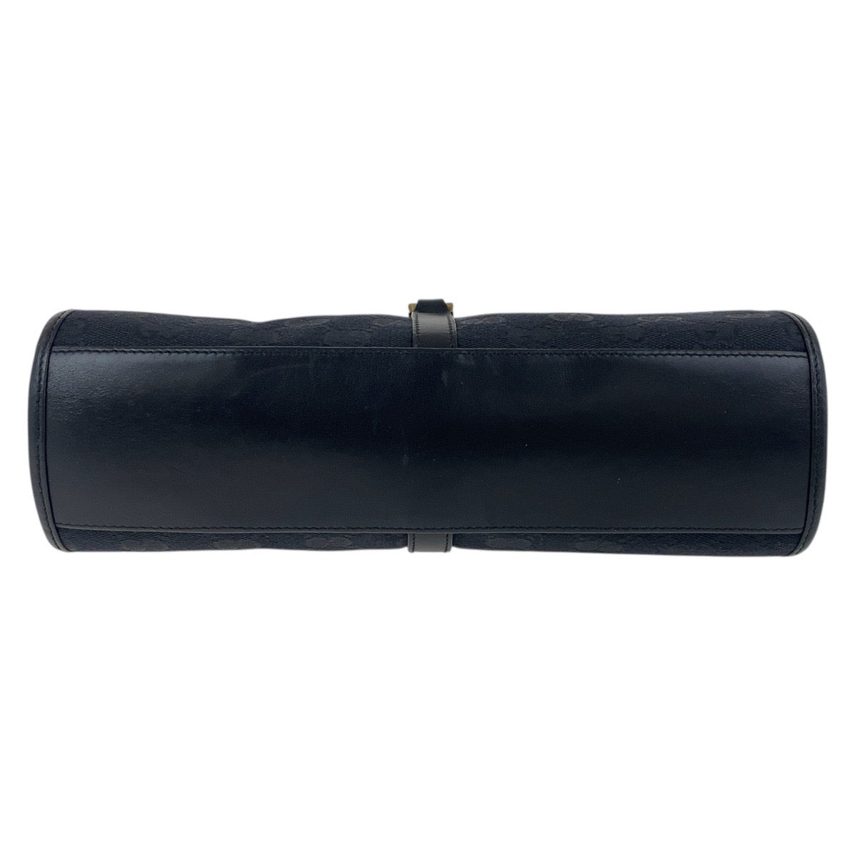 GUCCI Shoulder Bag 001 1068 GG canvas, leather Black GoldMetal Hobo Shoulder Bag Handbag Jackie Women Used Authentic