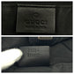 GUCCI Tote Bag 76554 canvas Grey Black Gold Metal Tote Bag handbag Women Used Authentic