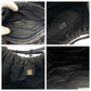 GUCCI Tote Bag 76554 canvas Grey Black Gold Metal Tote Bag handbag Women Used Authentic