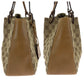 GUCCI Tote Bag 94898 GG canvas Beige Brown Gold Metal Tote Bag handbag Women Used Authentic