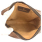GUCCI Clutch bag 56 01 012 GG Supreme Canvas Beige Brown Gold Metal Clutch bag business bag Sherry Line Old Gucci mens Used Authentic