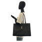 GUCCI Tote Bag 002 1074 leather Black SilverMetal Tote Bag Shoulder Bag Jackie Women Used Authentic