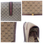 GUCCI Shoulder Bag 001 103 0551 leather Brown Gold Metal Old Gucci Shelly Line