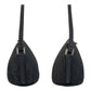GUCCI Handbag 07198 GG canvas, leather Black SilverMetal Handbag accessory pouch Women Used Authentic