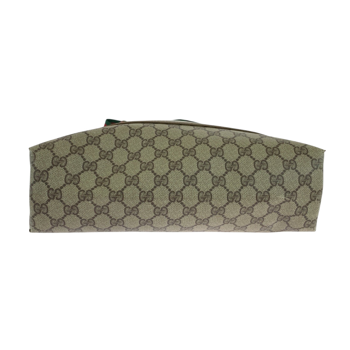 GUCCI Tote Bag 40 02 003 GG Supreme Canvas Beige Brown Red Green Tote Bag Shoulder Bag Old Gucci Shelly Line Women Used Authentic