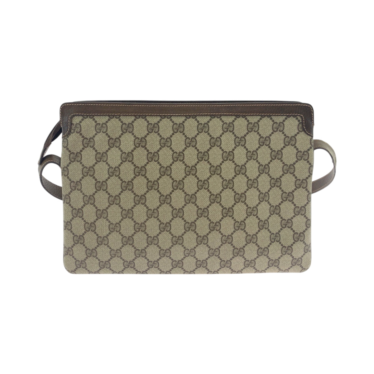 GUCCI Shoulder Bag 001 16 4085 GG Supreme Canvas Beige Brown Gold Metal Shoulder Bag Shoulder Bag Old Gucci Shelly Line Women Used Authentic