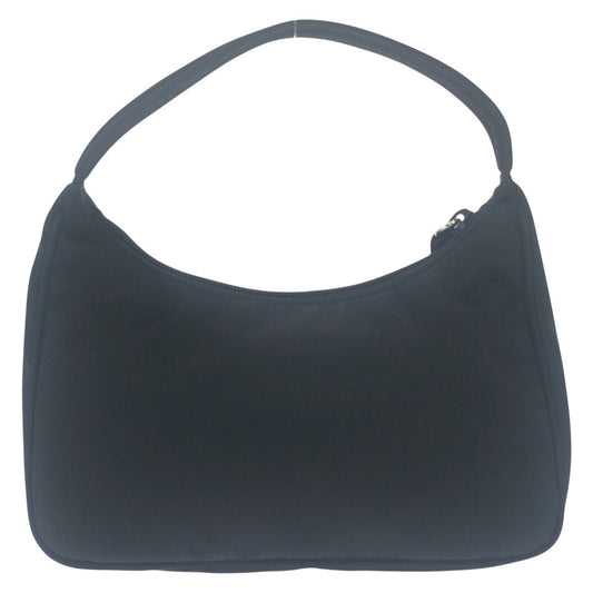 PRADA Handbag Nylon black Handbag accessory pouch Test Triangle With logo Women Used Authentic