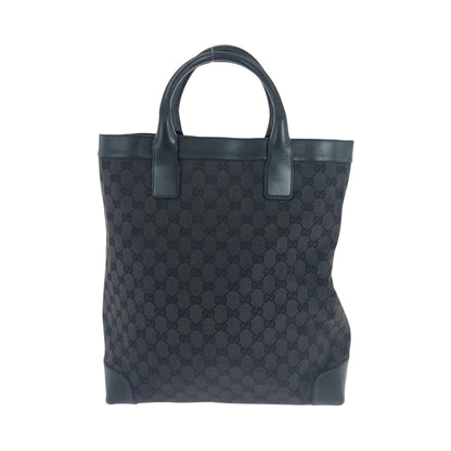 GUCCI Tote Bag 002 1141 GG canvas black Tote Bag Shoulder Bag Women Used Authentic