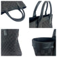 GUCCI Tote Bag 002 1141 GG canvas black Tote Bag Shoulder Bag Women Used Authentic