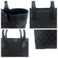 GUCCI Tote Bag 002 1141 GG canvas black Tote Bag Shoulder Bag Women Used Authentic