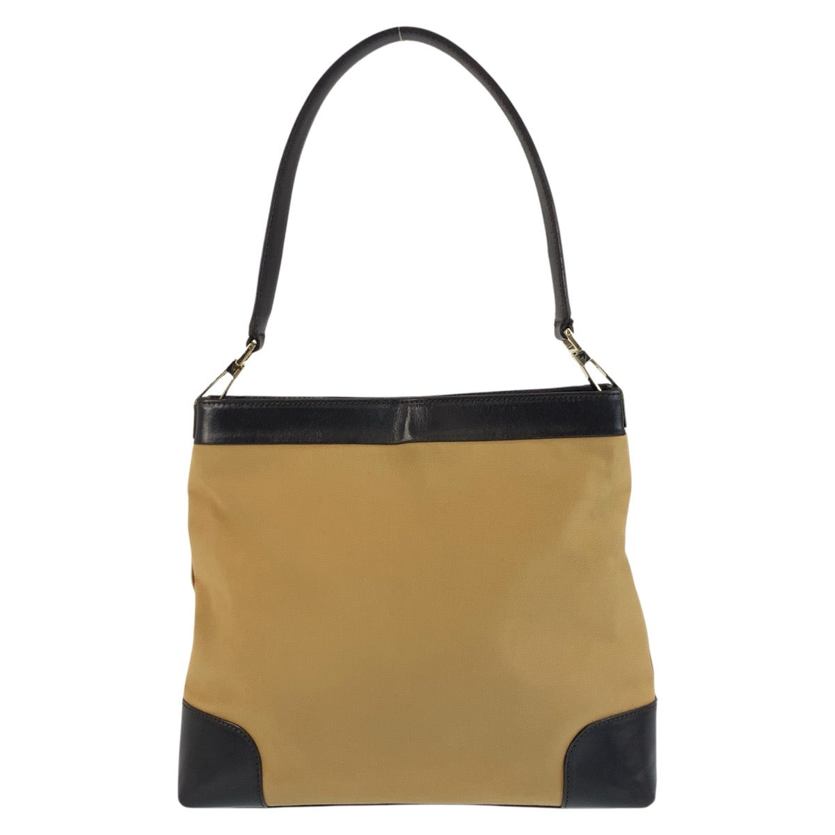 GUCCI Shoulder Bag 001 4231 Canvas, Leather Beige Brown Gold Metal Sherry line Women Used Authentic