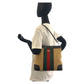 GUCCI Shoulder Bag 001 4231 Canvas, Leather Beige Brown Gold Metal Sherry line Women Used Authentic