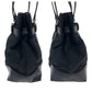 PRADA Tote Bag BR3118 Nylon black Tote Bag. Test Triangle With logo Women Used Authentic