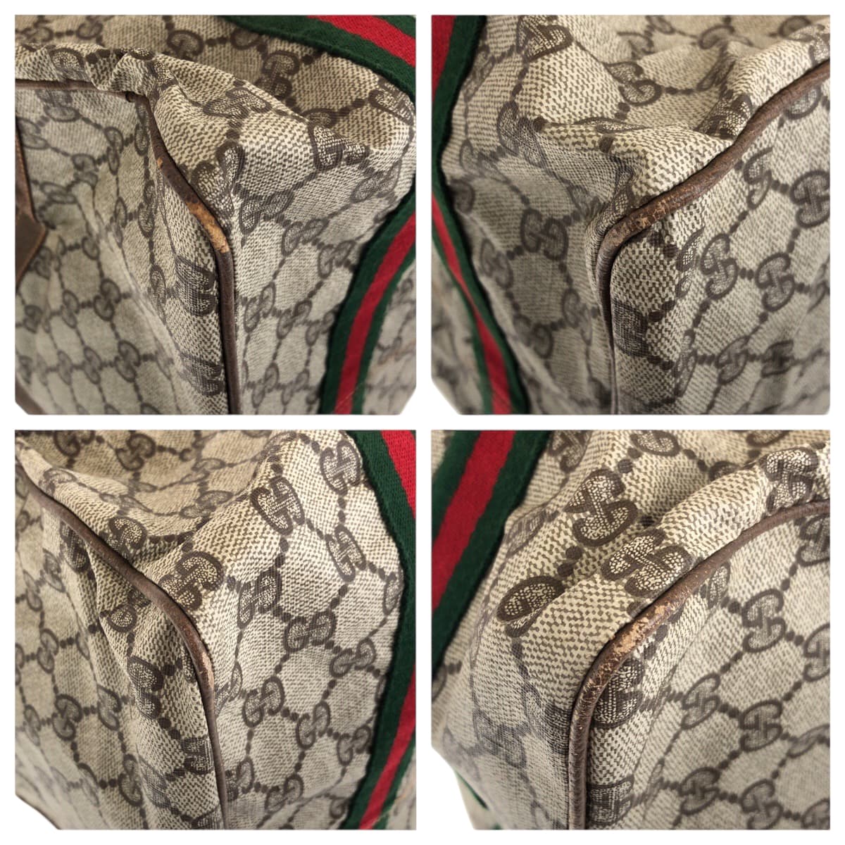 GUCCI Boston Duffel bag 012 404 0282 GG Supreme Canvas multicolor Old Gucci Shelly Line