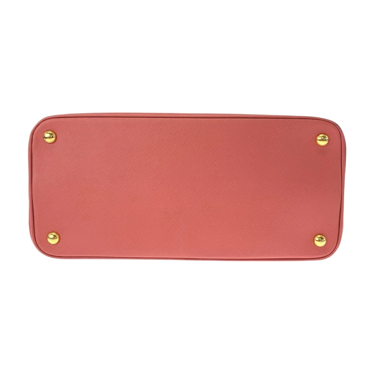 PRADA Handbag BN2558 leather Pink Gold Metal Safiano Triangle With logo