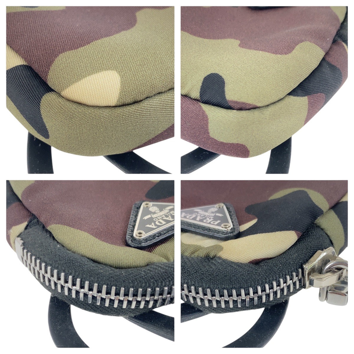 PRADA Pouch Nylon multicolor Test Triangle With logo