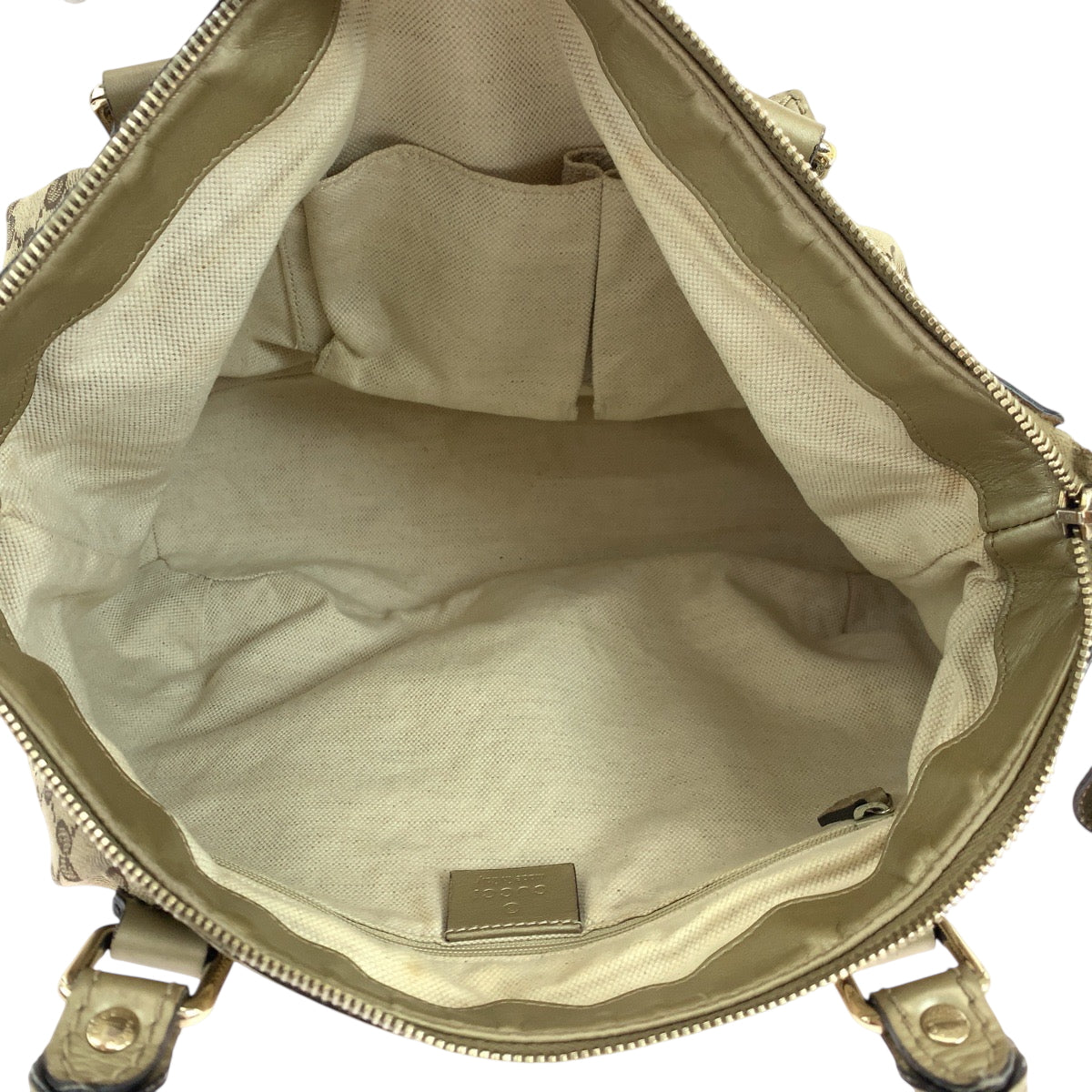 GUCCI Shoulder Bag 247902 GG canvas beige Shoulder Bag Handbag 2way Women Used Authentic
