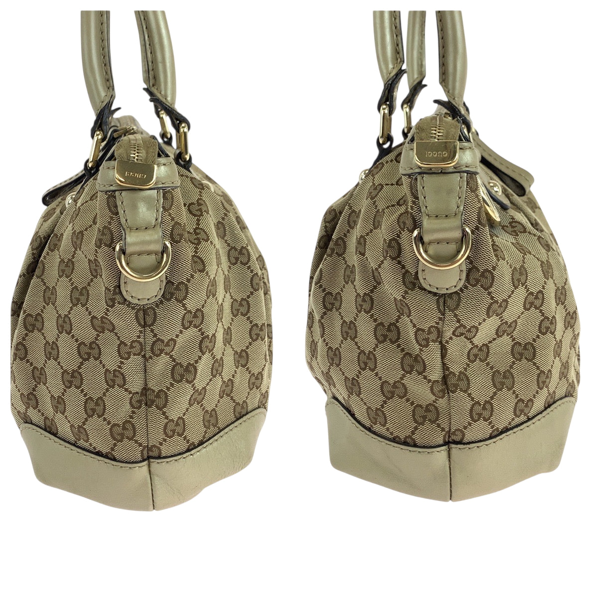 GUCCI Shoulder Bag 247902 GG canvas beige Shoulder Bag Handbag 2way Women Used Authentic