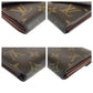 LOUIS VUITTON Tri-fold wallet M62472 PVC Brown Gold Metal Monogram Portefeuille Victorine