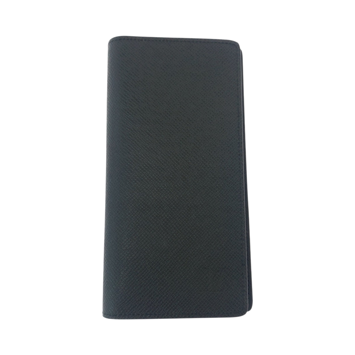 LOUIS VUITTON Long Wallet Purse M30178 Taiga Noir Black SilverMetal Long Wallet Purse Taiga Portefeuille Braza mens Used Authentic