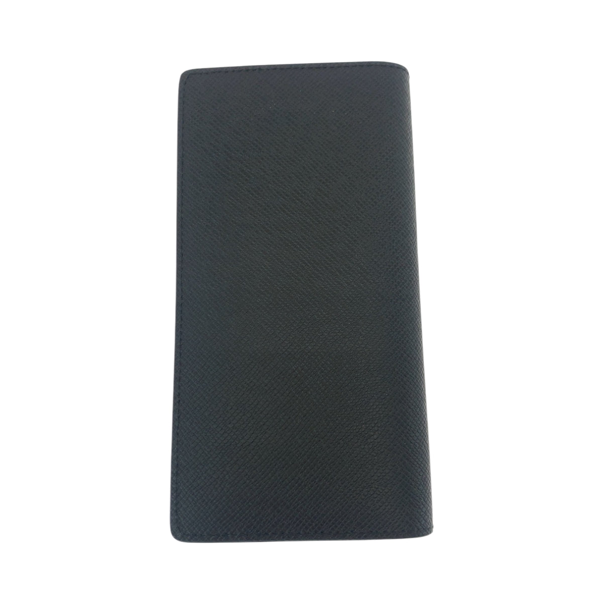 LOUIS VUITTON Long Wallet Purse M30178 Taiga Noir Black SilverMetal Long Wallet Purse Taiga Portefeuille Braza mens Used Authentic