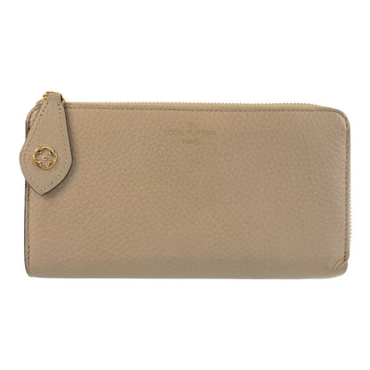 LOUIS VUITTON Long Wallet Purse M63104 leather Greige Gold Metal Long Wallet Purse Portefeuille comet Women Used Authentic
