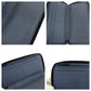 LOUIS VUITTON Long Wallet Purse M80423 Calfskin Navy Blue Black Metal Long Wallet Purse Zip Around monogram shadow Zippy Wallet Vertical mens Used Authentic