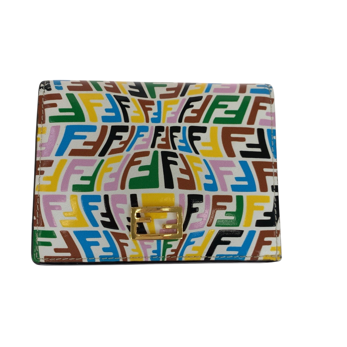 FENDI Bifold Wallet 8M0420 AGKS Calfskin multicolor Folding wallet Compact wallet Women(Unisex) Used Authentic