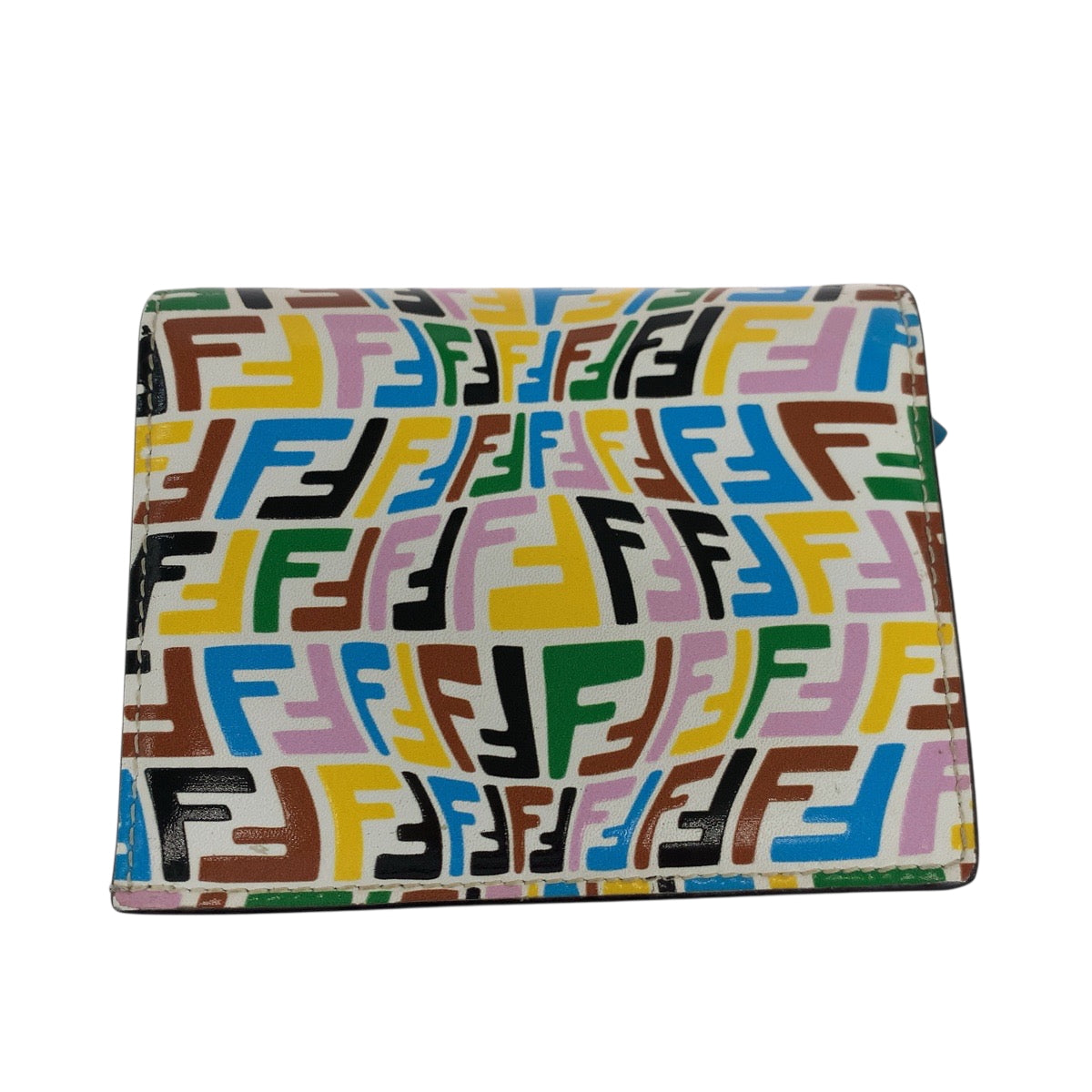 FENDI Bifold Wallet 8M0420 AGKS Calfskin multicolor Folding wallet Compact wallet Women(Unisex) Used Authentic
