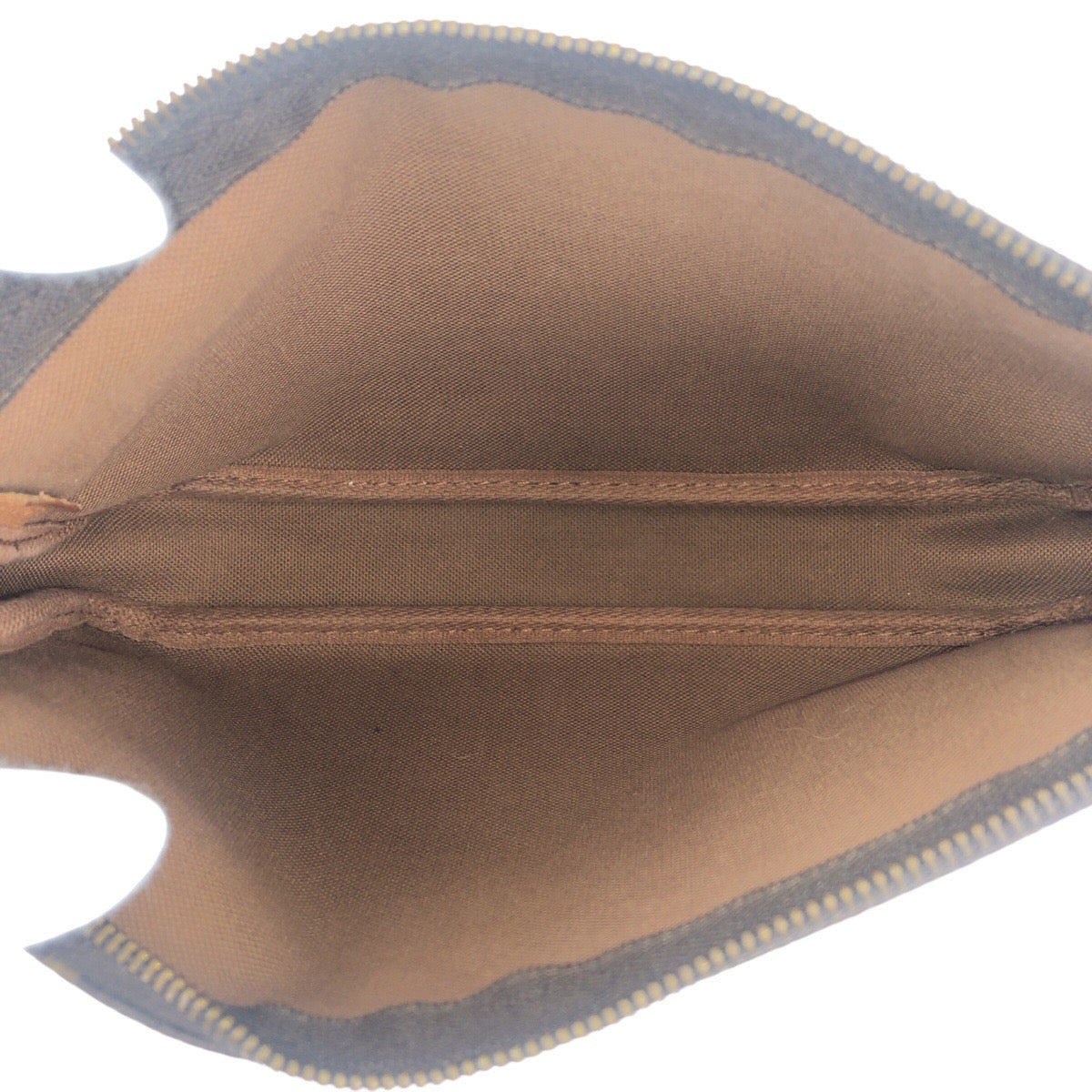 LOUIS VUITTON Handbag M51980 PVC Brown Gold Metal Handbag accessory pouch Monogram Pochette Accessoires Women Used Authentic