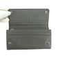 PRADA Long Wallet Purse 1MH132 leather Grey SilverMetal Long Wallet Purse with pass case Safiano logo Women Used Authentic