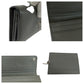 PRADA Long Wallet Purse 1MH132 leather Grey SilverMetal Long Wallet Purse with pass case Safiano logo Women Used Authentic