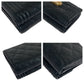 CHANEL Tri-fold wallet Caviar skin Black GoldMetal Folding wallet Compact wallet Boy Chanel Small Flap COCO Mark Women Used Authentic