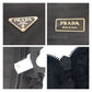 PRADA Shoulder Bag Nylon Black Silver Metal Test Triangle With logo