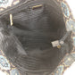 PRADA Tote Bag Nylon Blue Navy Gold Metal Test Triangle With logo