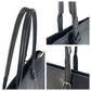 BALENCIAGA Tote Bag 236701 leather Black SilverMetal Tote Bag Shoulder Bag Unisex paper Women Used Authentic