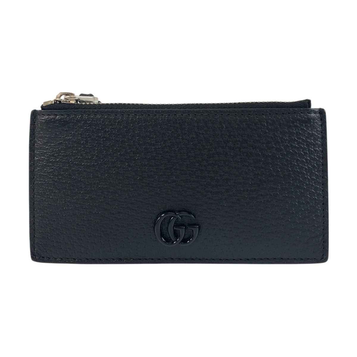 GUCCI Coin case 722726 leather black Coin case Fragment case Card case Double G mens(Unisex) Used Authentic