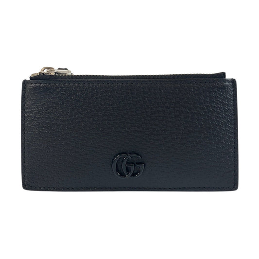 GUCCI Coin case 722726 leather black Coin case Fragment case Card case Double G mens(Unisex) Used Authentic