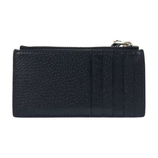 GUCCI Coin case 722726 leather black Coin case Fragment case Card case Double G mens(Unisex) Used Authentic