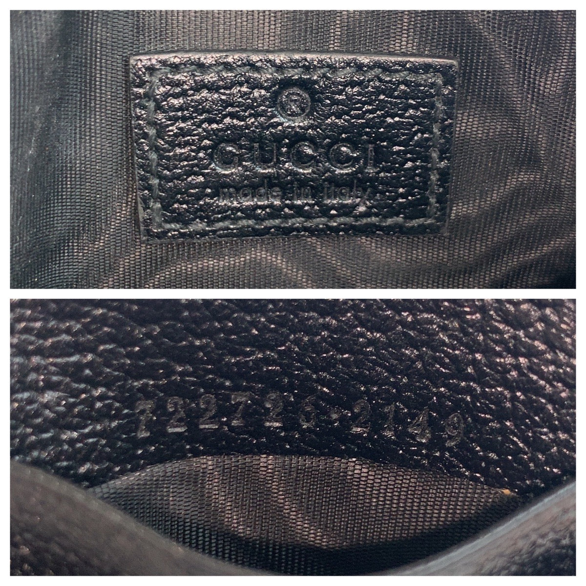 GUCCI Coin case 722726 leather black Coin case Fragment case Card case Double G mens(Unisex) Used Authentic