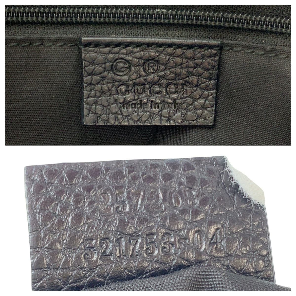 GUCCI Shoulder Bag 257268 GG canvas Black GoldMetal