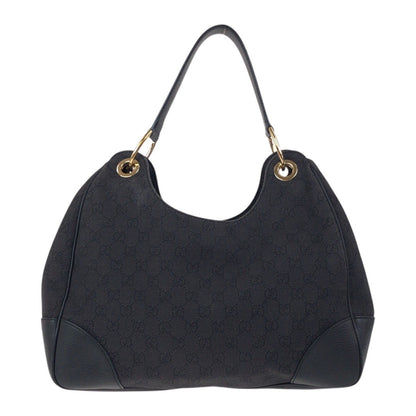 GUCCI Shoulder Bag 257268 GG canvas Black GoldMetal